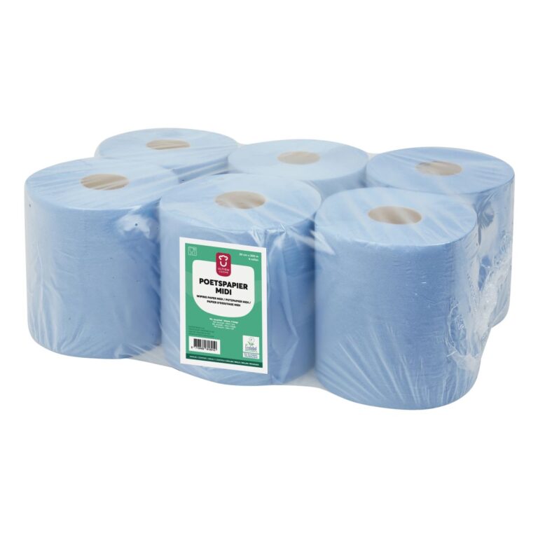 Midi poetspapier rol Cellulose 1-laags